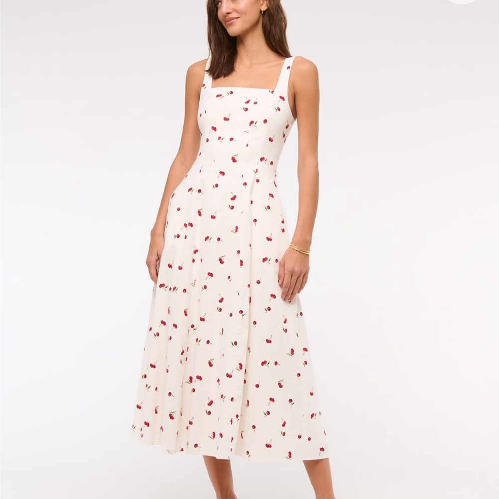 A&F Mila Stretch Midi Dress BRAND NEW